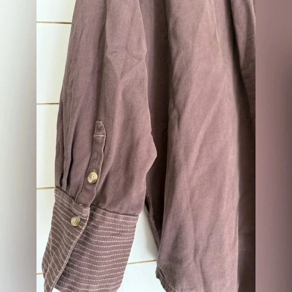 Free People Brown Button Down Shirt - Picture 9 of 16